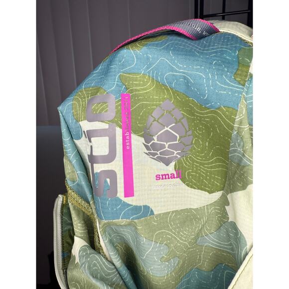 STIO Second Light Pullover SIZE S Green Camo Packable Lightweight Shell - Picture 5 of 5